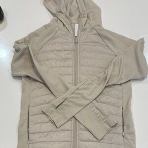 Zella Beige Hooded Vest